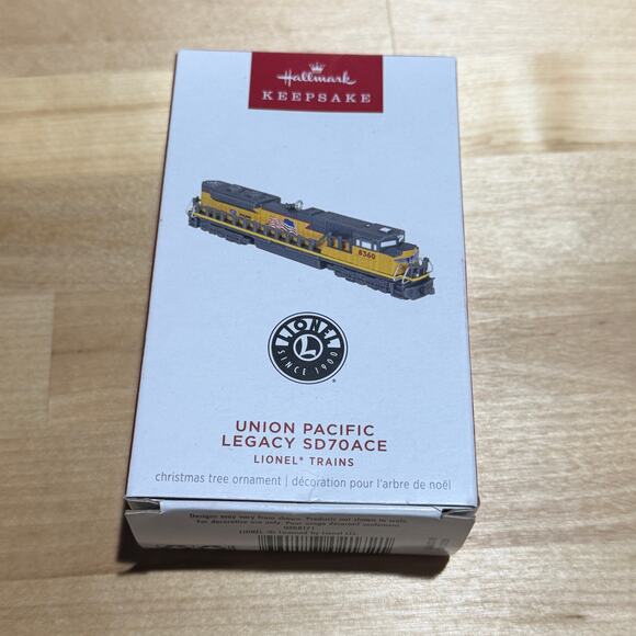 NEW 2024 Hallmark Ornament UNION PACIFIC LEGACY SD70ACE LIONEL TRAINS - Metal - Picture 1 of 4